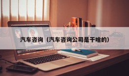 汽车咨询（汽车咨询公司是干啥的）