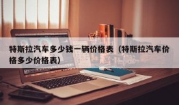 特斯拉汽车多少钱一辆价格表（特斯拉汽车价格多少价格表）