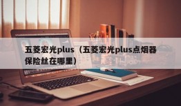 五菱宏光plus（五菱宏光plus点烟器保险丝在哪里）