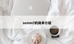 semm7的简单介绍