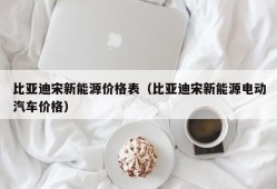 比亚迪宋新能源价格表（比亚迪宋新能源电动汽车价格）