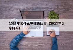 2023年买什么车性价比高（2023年买车好吗）