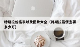 特斯拉价格表以及图片大全（特斯拉最便宜要多少万）