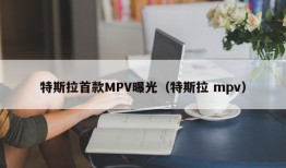 特斯拉首款MPV曝光（特斯拉 mpv）