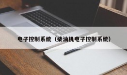 电子控制系统（柴油机电子控制系统）