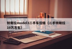 特斯拉model3二手车价格（二手特斯拉10万左右）