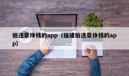 拍违章挣钱的app（福建拍违章挣钱的app）