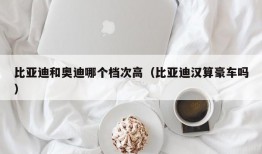 比亚迪和奥迪哪个档次高（比亚迪汉算豪车吗）