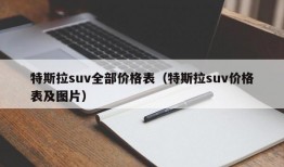 特斯拉suv全部价格表（特斯拉suv价格表及图片）