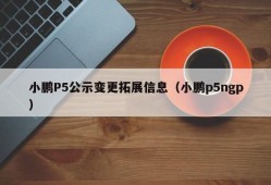 小鹏P5公示变更拓展信息（小鹏p5ngp）