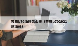 奔腾b70油耗怎么样（奔腾b702021款油耗）