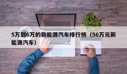 5万到6万的新能源汽车排行榜（56万元新能源汽车）