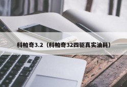 科帕奇3.2（科帕奇32四驱真实油耗）