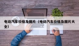 电动汽车价格及图片（电动汽车价格及图片大全）