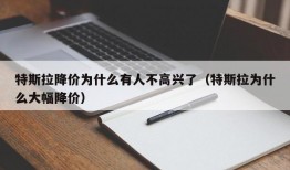 特斯拉降价为什么有人不高兴了（特斯拉为什么大幅降价）