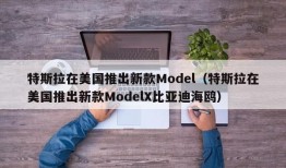 特斯拉在美国推出新款Model（特斯拉在美国推出新款ModelX比亚迪海鸥）