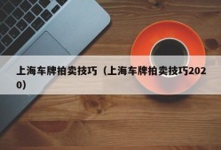 上海车牌拍卖技巧（上海车牌拍卖技巧2020）