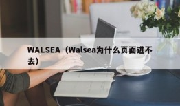 WALSEA（Walsea为什么页面进不去）