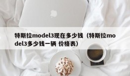 特斯拉model3现在多少钱（特斯拉model3多少钱一辆 价格表）