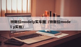 特斯拉modely实车图（特斯拉model y实拍）