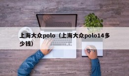 上海大众polo（上海大众polo14多少钱）