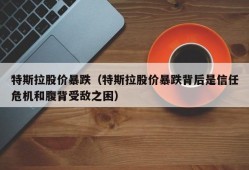 特斯拉股价暴跌（特斯拉股价暴跌背后是信任危机和腹背受敌之困）