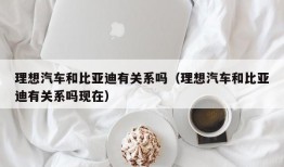 理想汽车和比亚迪有关系吗（理想汽车和比亚迪有关系吗现在）