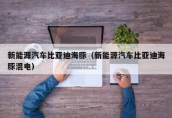 新能源汽车比亚迪海豚（新能源汽车比亚迪海豚混电）