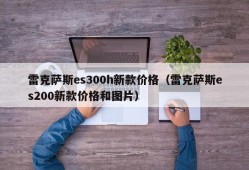 雷克萨斯es300h新款价格（雷克萨斯es200新款价格和图片）