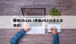 奔驰slk230（奔驰slk230点火没反应）