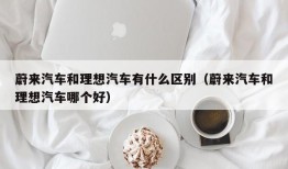 蔚来汽车和理想汽车有什么区别（蔚来汽车和理想汽车哪个好）