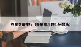 养车费用排行（养车费用排行榜最新）