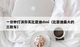 一分钟打消你买比亚迪dmi（比亚迪最火的三款车）