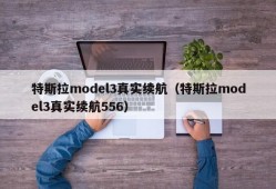 特斯拉model3真实续航（特斯拉model3真实续航556）