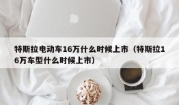 特斯拉电动车16万什么时候上市（特斯拉16万车型什么时候上市）