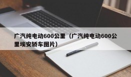 广汽纯电动600公里（广汽纯电动600公里埃安轿车图片）