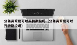 公务员家属可以买特斯拉吗（公务员家属可以开特斯拉吗）