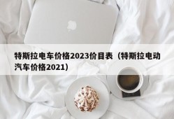 特斯拉电车价格2023价目表（特斯拉电动汽车价格2021）