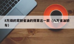 8万级的家轿省油的得算这一款（八万省油轿车）