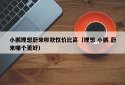 小鹏理想蔚来哪款性价比高（理想 小鹏 蔚来哪个更好）