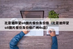 比亚迪仰望u8图片报价及价格（比亚迪仰望u8图片报价及价格广州4s店）