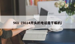 561（5614开头的电话是干嘛的）